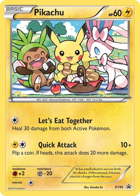 Pikachu #XY95 Holofoil Pokémon card from XY Promos