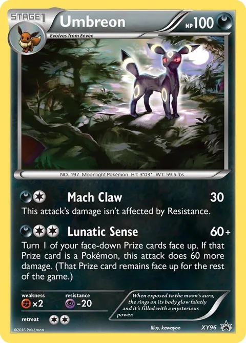 Umbreon #XY96 Holofoil Pokémon card from XY Promos