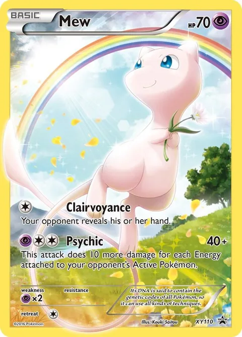 Mew #XY110 Holofoil Pokémon card from XY Promos