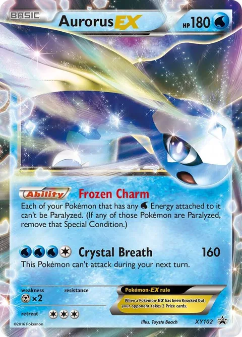Aurorus EX #XY102 Holofoil Pokémon card from XY Promos