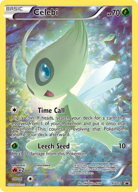 Celebi #XY111 Holofoil Pokémon card from XY Promos