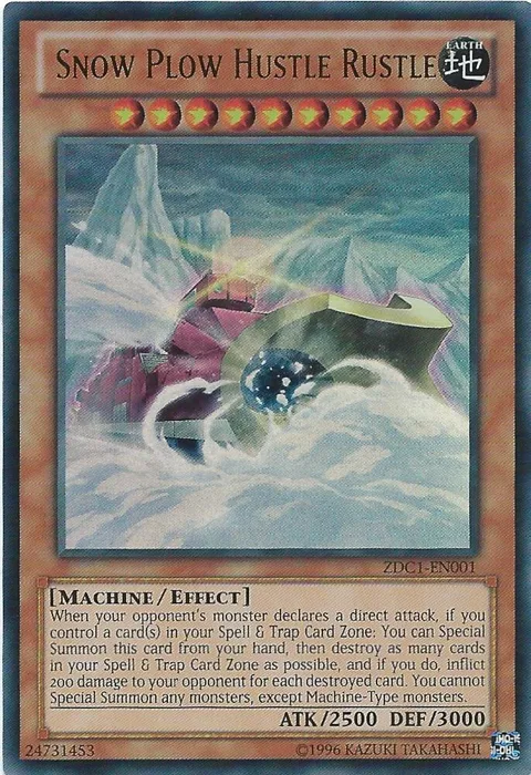Snow Plow Hustle Rustle ZDC1-EN001 Yu-Gi-Oh card from Yu-Gi-Oh! ZEXAL World Duel Carnival Promos