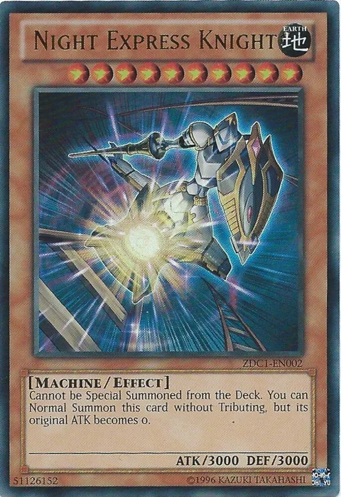 Night Express Knight ZDC1-EN002 Yu-Gi-Oh card from Yu-Gi-Oh! ZEXAL World Duel Carnival Promos