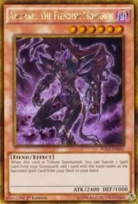 Angmarl the Fiendish Monarch PGL3-EN001 Yu-Gi-Oh card from Premium Gold: Infinite Gold