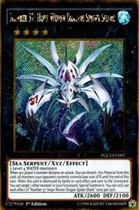 Number 37: Hope Woven Dragon Spider Shark PGL3-EN007 Yu-Gi-Oh card from Premium Gold: Infinite Gold