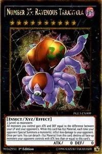 Number 35: Ravenous Tarantula PGL3-EN009 Yu-Gi-Oh card from Premium Gold: Infinite Gold