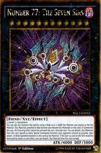 Number 77: The Seven Sins PGL3-EN011 Yu-Gi-Oh card from Premium Gold: Infinite Gold