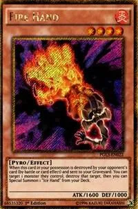 Fire Hand PGL3-EN022 Yu-Gi-Oh card from Premium Gold: Infinite Gold