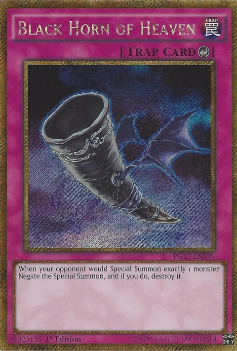 Black Horn of Heaven PGL3-EN035 Yu-Gi-Oh card from Premium Gold: Infinite Gold