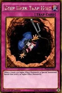 Deep Dark Trap Hole PGL3-EN037 Yu-Gi-Oh card from Premium Gold: Infinite Gold