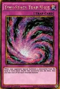 Time-Space Trap Hole PGL3-EN039 Yu-Gi-Oh card from Premium Gold: Infinite Gold