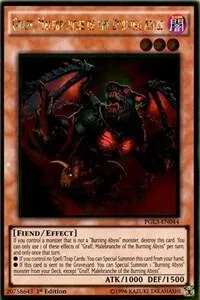 Graff, Malebranche of the Burning Abyss PGL3-EN044 Yu-Gi-Oh card from Premium Gold: Infinite Gold