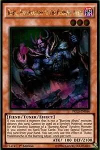 Rubic, Malebranche of the Burning Abyss PGL3-EN046 Yu-Gi-Oh card from Premium Gold: Infinite Gold