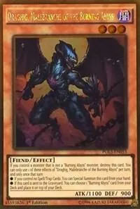 Draghig, Malebranche of the Burning Abyss PGL3-EN053 Yu-Gi-Oh card from Premium Gold: Infinite Gold