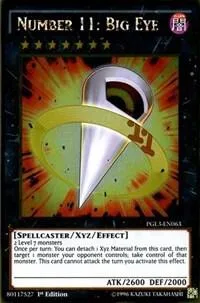 Number 11: Big Eye PGL3-EN063 Yu-Gi-Oh card from Premium Gold: Infinite Gold
