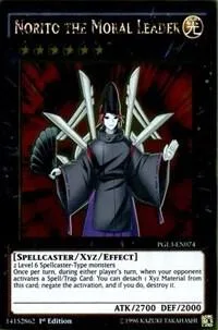 Norito the Moral Leader PGL3-EN074 Yu-Gi-Oh card from Premium Gold: Infinite Gold