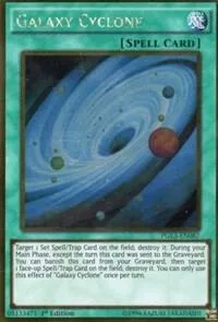 Galaxy Cyclone PGL3-EN087 Yu-Gi-Oh card from Premium Gold: Infinite Gold