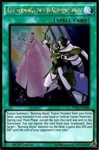 The Terminus of the Burning Abyss PGL3-EN088 Yu-Gi-Oh card from Premium Gold: Infinite Gold