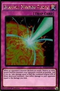 Blazing Mirror Force PGL3-EN100 Yu-Gi-Oh card from Premium Gold: Infinite Gold