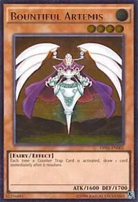 Bountiful Artemis Ultimate Rare OP01-EN001 Yu-Gi-Oh card from OTS Tournament Pack 1