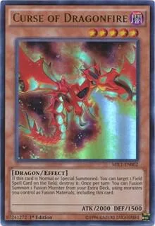 Curse of Dragonfire MIL1-EN002 Yu-Gi-Oh card from Millennium Pack
