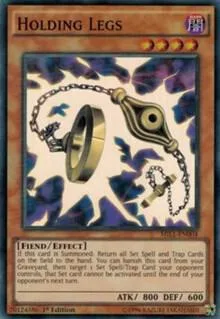 Holding Legs MIL1-EN004 Yu-Gi-Oh card from Millennium Pack
