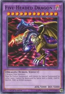 Five-Headed Dragon MIL1-EN012 Yu-Gi-Oh card from Millennium Pack