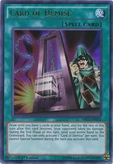 Card of Demise MIL1-EN014 Yu-Gi-Oh card from Millennium Pack