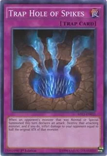 Trap Hole of Spikes MIL1-EN022 Yu-Gi-Oh card from Millennium Pack