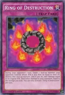 Ring of Destruction MIL1-EN023 Yu-Gi-Oh card from Millennium Pack