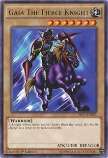 Gaia The Fierce Knight MIL1-EN025 Yu-Gi-Oh card from Millennium Pack