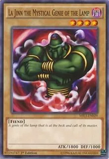 La Jinn the Mystical Genie of the Lamp MIL1-EN029 Yu-Gi-Oh card from Millennium Pack