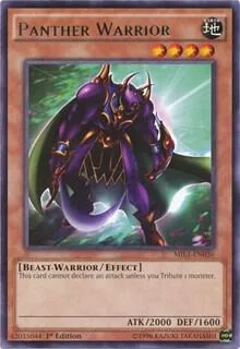 Panther Warrior MIL1-EN036 Yu-Gi-Oh card from Millennium Pack