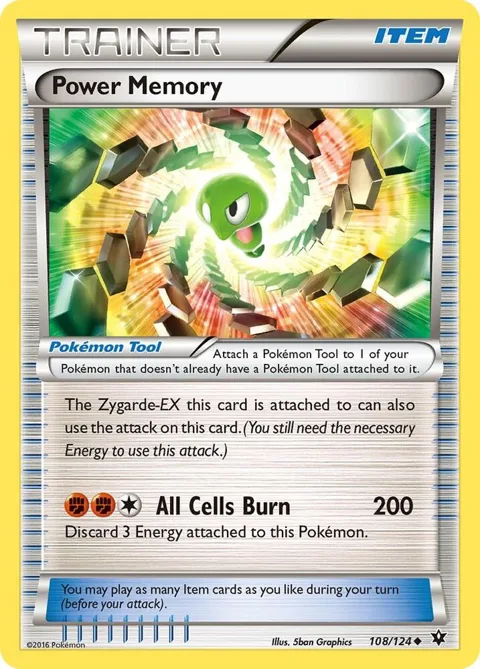 Power Memory #108/124 Reverse Holofoil Pokémon card from XY - Fates Collide