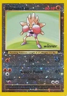 Hitmonchan - 2 [Winner] #002/009 Reverse Holofoil Pokémon card from Best of Promos