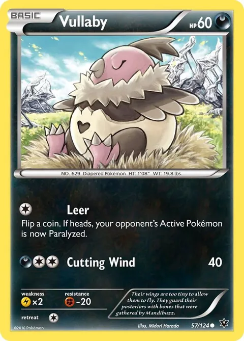 Vullaby #57/124 Pokémon card from XY - Fates Collide