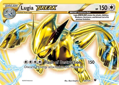 Lugia BREAK #79/124 Holofoil Pokémon card from XY - Fates Collide