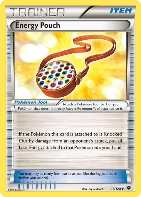 Energy Pouch #97/124 Reverse Holofoil Pokémon card from XY - Fates Collide