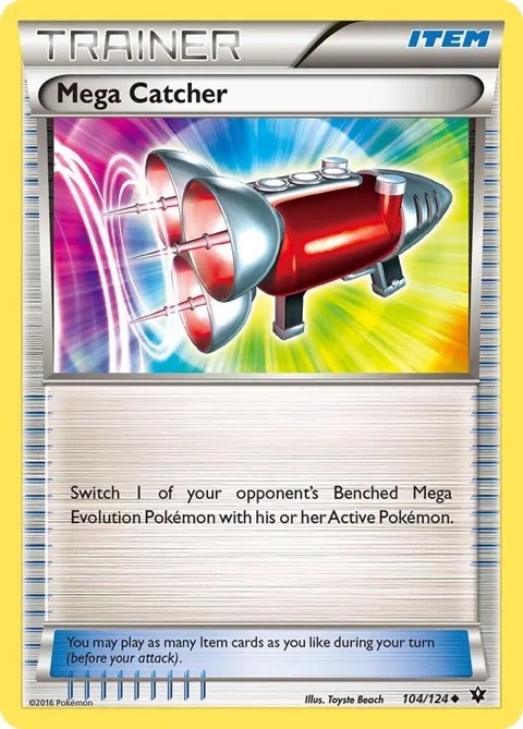 Mega Catcher #104/124 Pokémon card from XY - Fates Collide