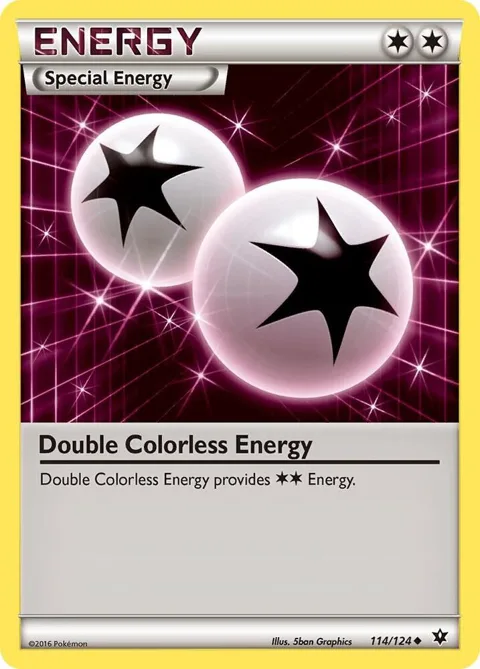 Double Colorless Energy #114/124 Pokémon card from XY - Fates Collide