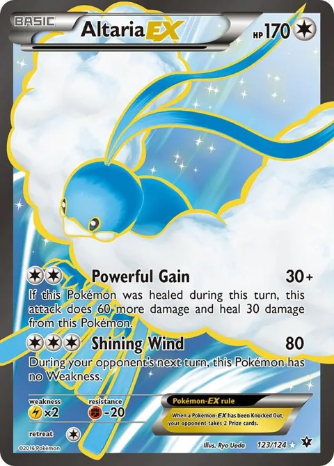 Altaria EX Full Art #123/124 Holofoil Pokémon card from XY - Fates Collide