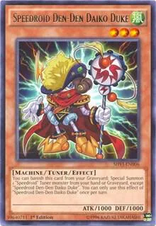 Speedroid Den-Den Daiko Duke SHVI-EN006 Unlimited Yu-Gi-Oh card from Shining Victories