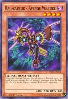 Raidraptor - Avenge Vulture SHVI-EN014 Unlimited Yu-Gi-Oh card from Shining Victories