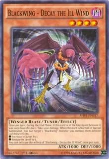 Blackwing - Decay the Ill Wind SHVI-EN017 Unlimited Yu-Gi-Oh card from Shining Victories