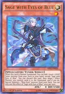 Sage with Eyes of Blue SHVI-EN020 1st Edition Yu-Gi-Oh card from Shining Victories