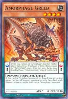 Amorphage Greed SHVI-EN026 Unlimited Yu-Gi-Oh card from Shining Victories