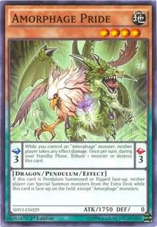 Amorphage Pride SHVI-EN029 1st Edition Yu-Gi-Oh card from Shining Victories