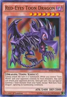 Red-Eyes Toon Dragon SHVI-EN036 1st Edition Yu-Gi-Oh card from Shining Victories