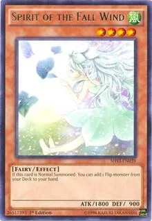 Spirit of the Fall Wind SHVI-EN039 1st Edition Yu-Gi-Oh card from Shining Victories