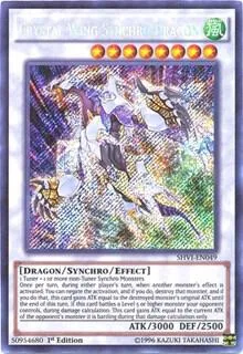 Crystal Wing Synchro Dragon SHVI-EN049 1st Edition Yu-Gi-Oh card from Shining Victories